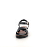 Nu-pieds en cuir noir Tamaris
